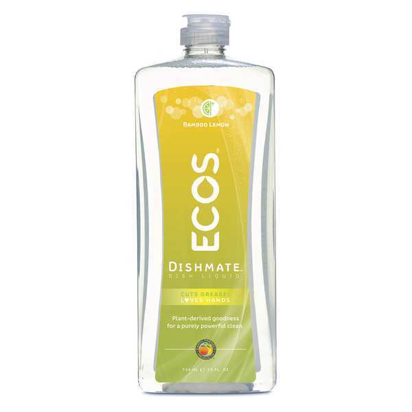 Ecos Dishwashing Liquid, Bamboo\\Lemon, 25oz, PK6 97296