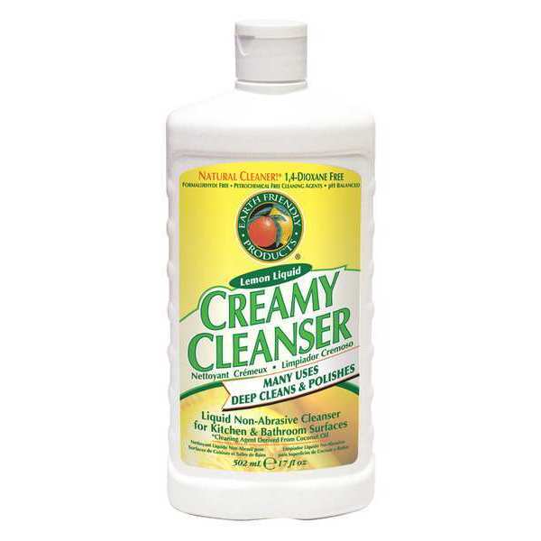 Ecos Cream Cleaner And Degreaser, 17 Oz Bottle, Liquid, Clear, 6 PK 97016