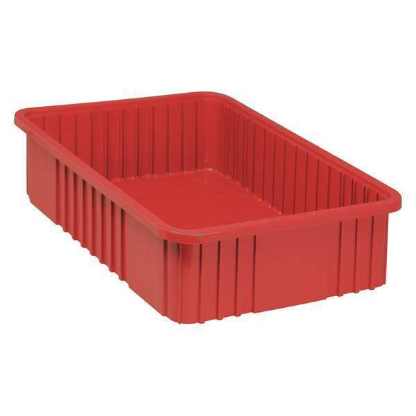 Quantum Storage Systems Divider Box, Red, Polypropylene, 22 1/2 in L, 17 1/2 in W, 6 in H DG93060RD