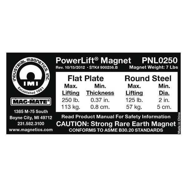 Mag-Mate Replacement Capacity Sticker 900256