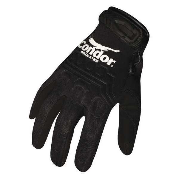 Condor Mechanics Gloves, 2XL, Black, Embossed Neoprene 42KZ98
