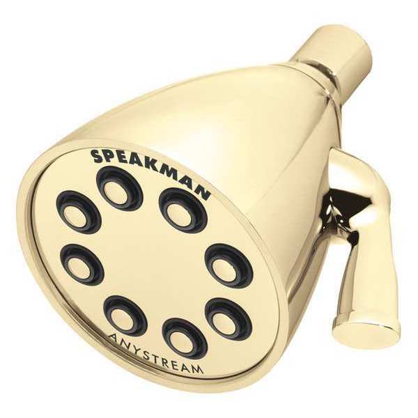 Speakman 1# 8-Jet Sld Brs Shwhd Brs Pvd S-2251-PB