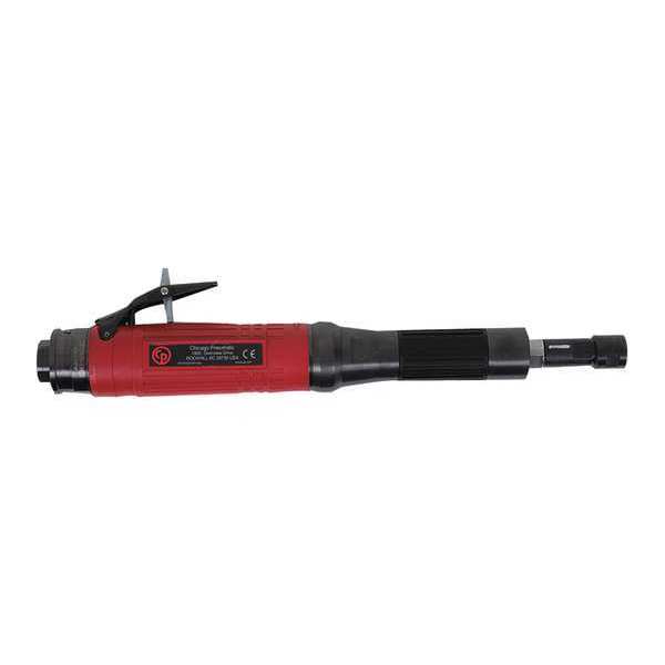 Chicago Pneumatic Extended Air Angle Die Grinder, 3/8 in Air Inlet, 1/4" Collet, Heavy Duty, 15,000 rpm, 1.2 HP CP3119-15ES