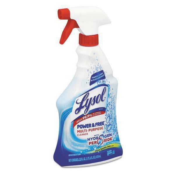 Lysol Multi-Purpose Cleaner, 22 oz. Trigger Spray Bottle, Citrus Sparkle Zest 19200-85017