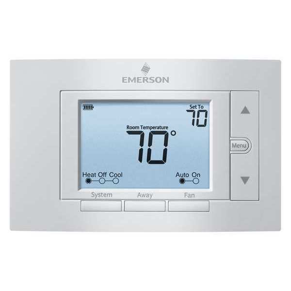 White-Rodgers 80 Series Thermostats, 2 H 1 C, Hardwired/Battery, 24VAC 1F85U-22NP