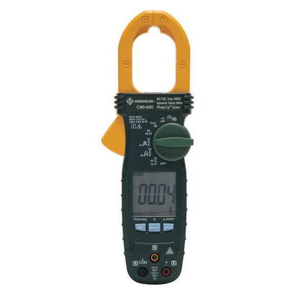 Greenlee Clamp Meter, LCD, 600 A CMI-600