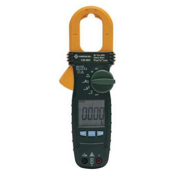 Greenlee Clamp Meter, LCD, 600 A CM-860