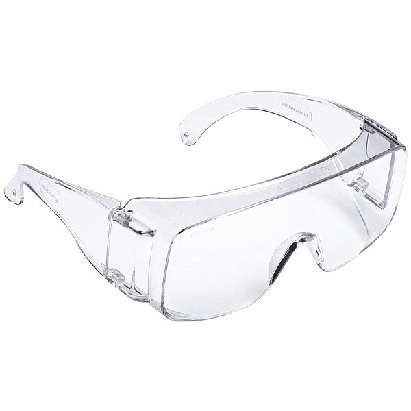 3M Safety Glasses, OTG Gray Polycarbonate Lens, Uncoated 56390