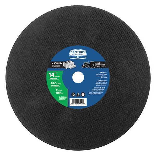 Century Drill & Tool High Speed Masonry Saw Blade, 14x1/8 in. 08515