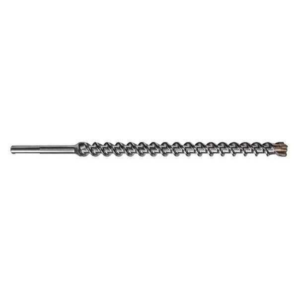 Century Drill & Tool SDS Max Drill Bit, 1-1/8x17x21in, 4-Cutter 83715