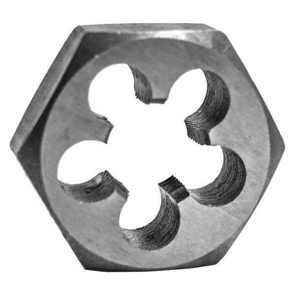 Century Drill & Tool Carbon Steel Hex Die, 9/16-18 Nf 98212