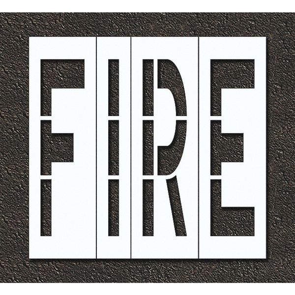 Rae Pavement Stencil, Fire, STL-108-79601 STL-108-79601