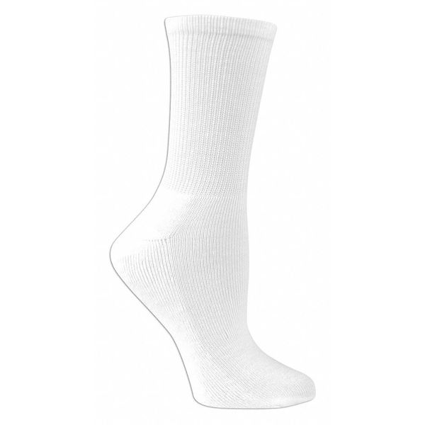 Fruit Of The Loom Socks, 8" H, Womens, Size S, PK10 F8095-WX-2