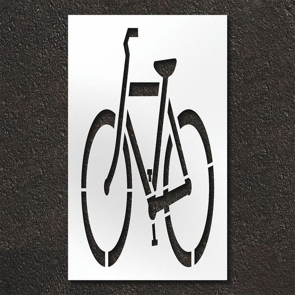 Rae Pavement Stencil, Bike Lane - Mutcd STL-108-5100