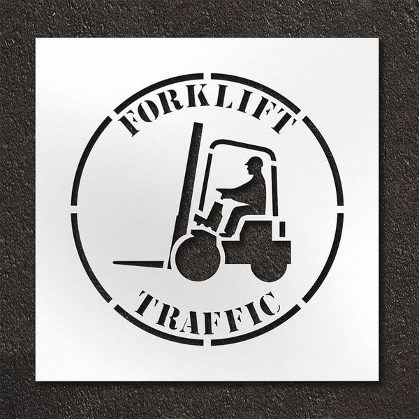 Rae Pavement Stencil, Forklift Traffic, STL-108-12402 STL-108-12402