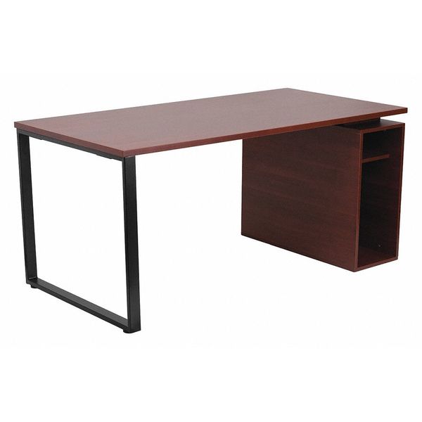 Flash Furniture Computer Desk, 31-1/2" D X 63" W X 28-7/8" H, Mahogany, Laminate NAN-JN-2108-GG