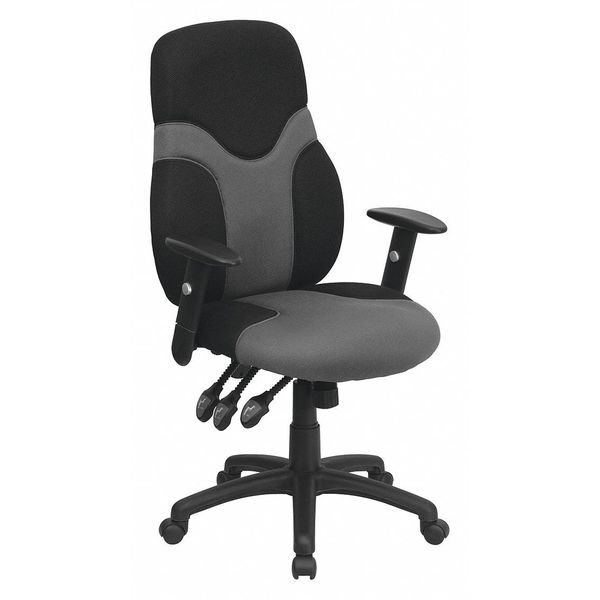 Flash Furniture Mesh Task Chair, 22 1/2-, Adjustable Padded BT-6001-GYBK-GG