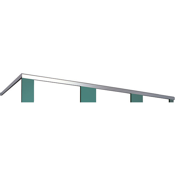 Asi Global Partitions Headrail, Aluminum, 65" W, 1-1/4" Thick 40-8440650