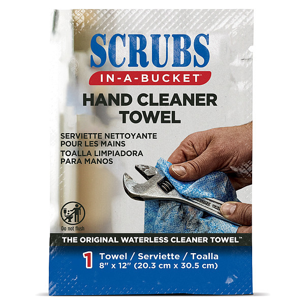 Scrubs Hand Cleaning Towels, 8In Wx12In L 42201