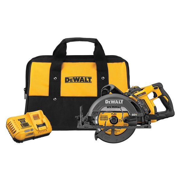 Dewalt 60V 7-1/4In Cordless Worm Drive Circular Saw Kit with 9.0Ah Battery DCS577X1