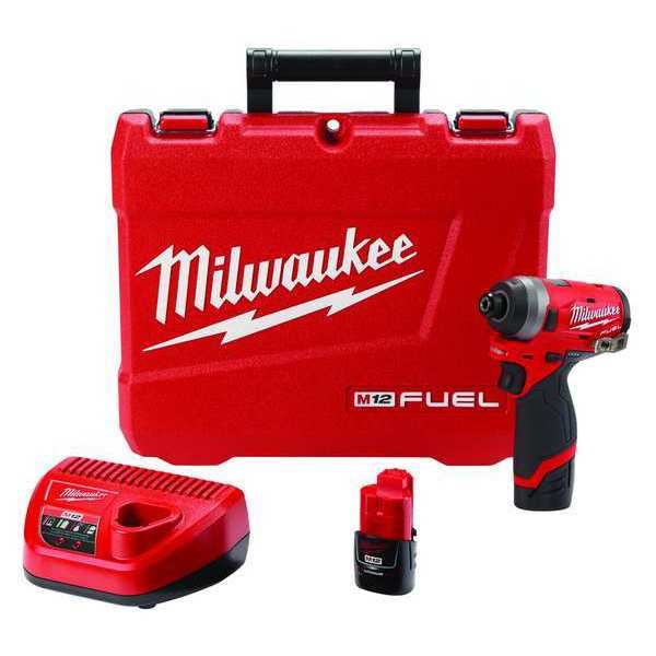 Milwaukee Tool M12 FUEL 1/4" Hex Impact Driver Kit 2553-22