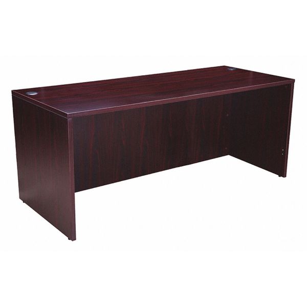 Boss 71" W Office Desk, Mahogany N101-M