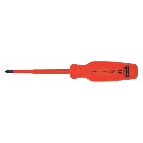 Proto Insulated Phillips Screwdriver #2 Round J90002-VDE