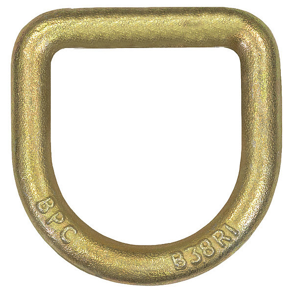 Buyers Products D-Ring, Steel, Yellow Zinc, 11781 lb. Cap. B38RZY