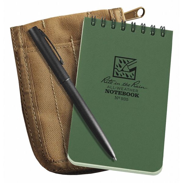Rite In The Rain Notebook Kit, 3 x 5" Sheet Size 935-KIT