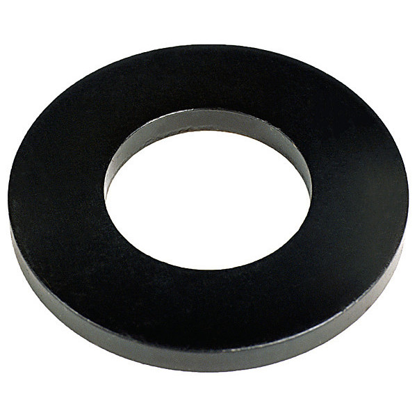 Te-Co Flat Washer, Fits Bolt Size 1/4" , Steel Black Oxide Finish, 25 PK 42601