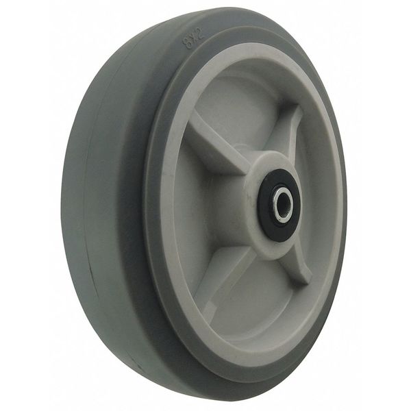Zoro Select Caster Wheel, 600 lb., 8" Wheel Dia. 426A68