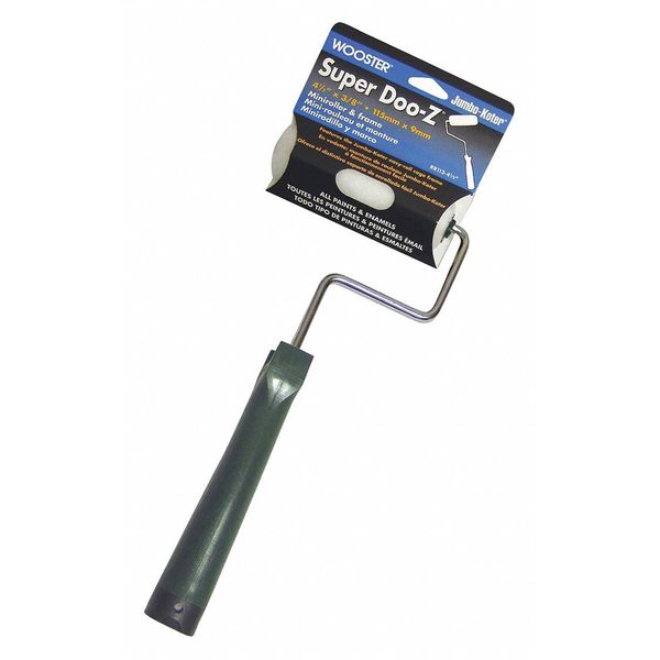 Wooster Mini Paint Roller Frame & Cover, Cage, Elastomeric Handle, 4-1/2" Rollers RR113-4 1/2