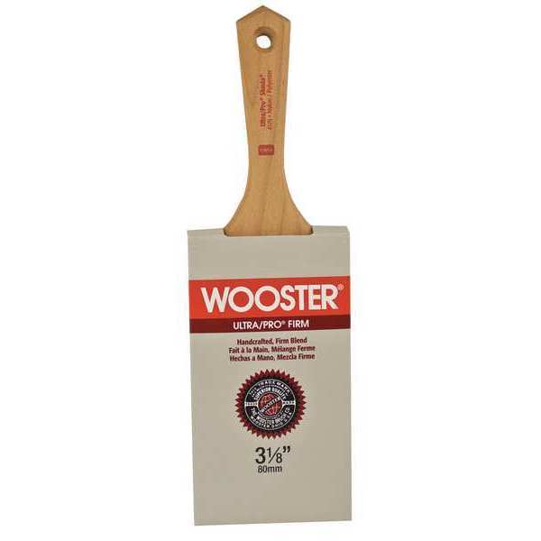 Wooster 3-1/8" Varnish Paint Brush, Nylon/Polyester Bristle, Wood Handle, 1 4179-3 1/8