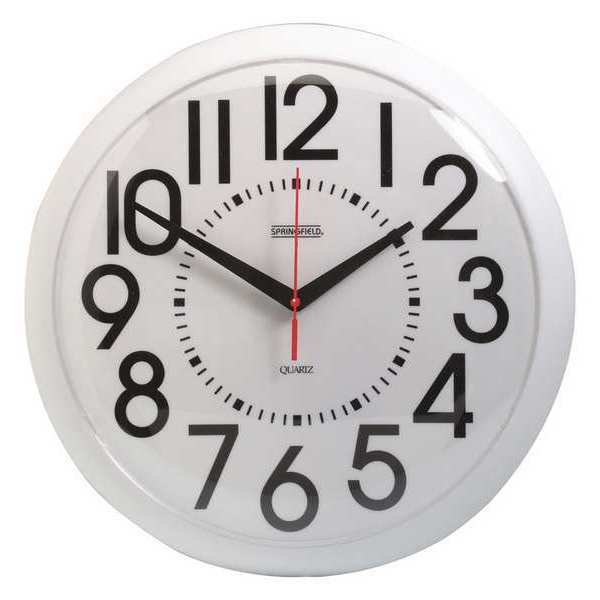 Springfield Analog Wall Clock, 13 in. 90057