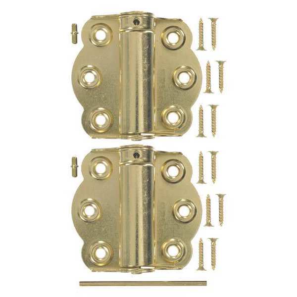 Wright Products 2-3/4" H Brass Plated Door and Butt Hinge V650