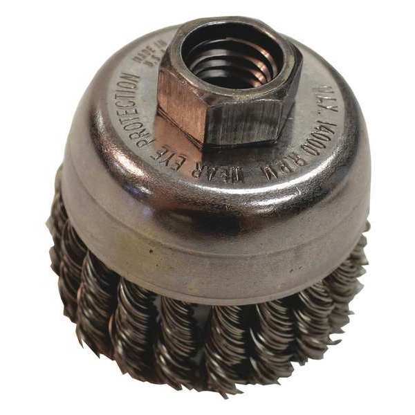 Makita 2-3/4" Knot Wire Cup Brush, Stainless, 5/8"-11 A-98435
