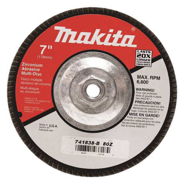 Makita Multi Disc, 80 Grit, For GA7911, 7", PK10 741838-B-10