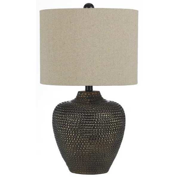 Af Lighting Ceramic Table Lamp, Danbury, Brown 8559-TL