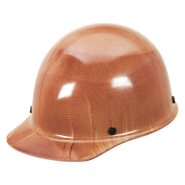 Msa Safety Front Brim Hard Hat, Type 1, Class G, Ratchet (4-Point), Natural Tan 475405