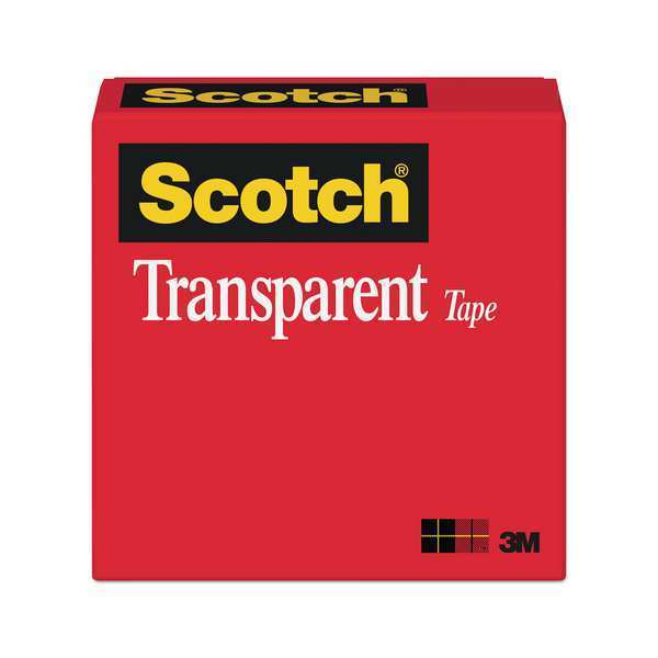 3M Transparent Tape, 3/4 x 1296 in 600341296