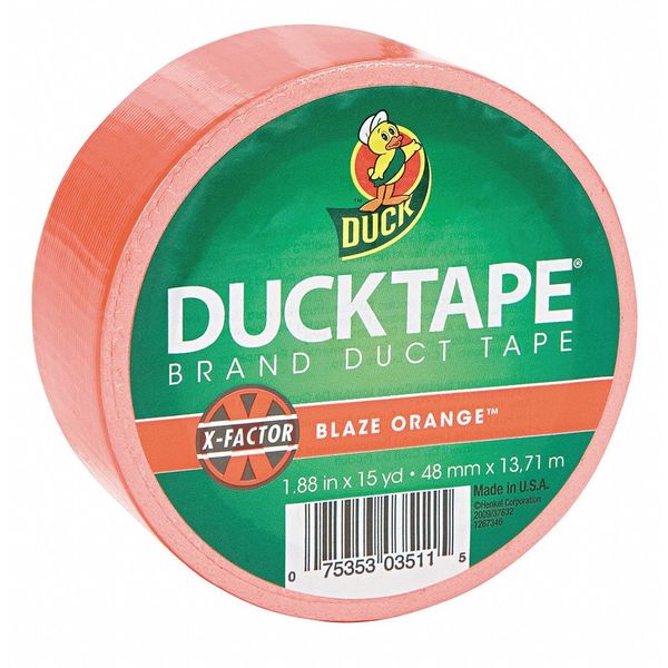 Duck Brand Duct Tape, 1.88 in.x15 yd., Orange 868090