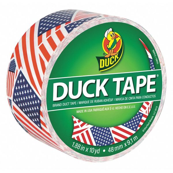 Duck Brand Duct Tape, Us Flag, 10 yd. DUC283046