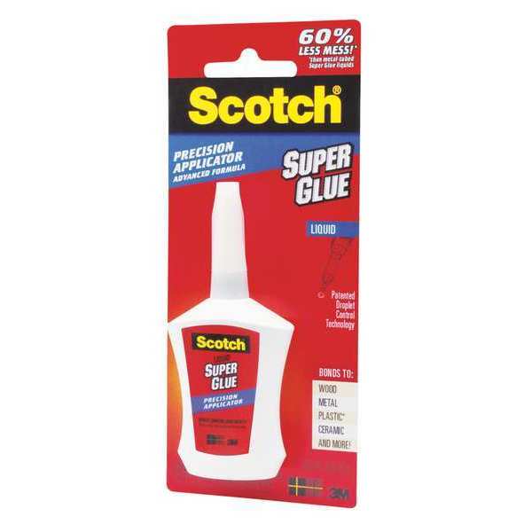 Scotch Super Glue, Precision Applicator, 0.14oz AD124