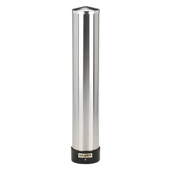 San Jamar Cup Dispenser, Wall Mount, Stainless Steel C3400P