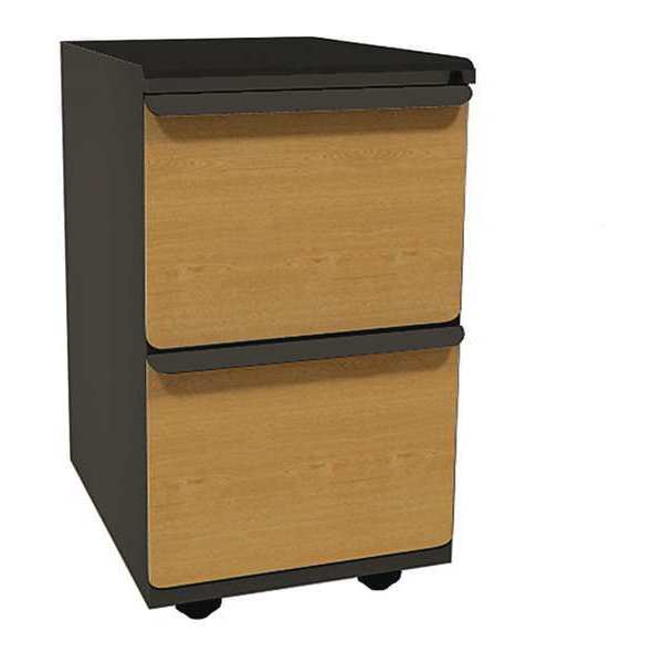 Zapf 15 W Mobile Pedestal File Cabinet Dark Neutral