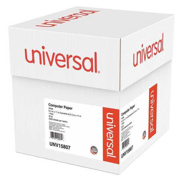 Universal Computer Paper, 20lb, 9.5x11, PK2300 UNV15807