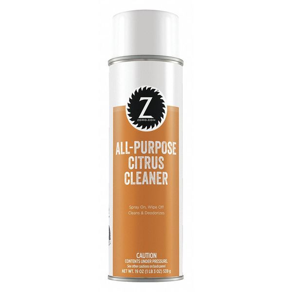 Zoro Citrus All Purpose Cleaner, 19 oz., 20 oz. Aerosol can, citrus G4151458