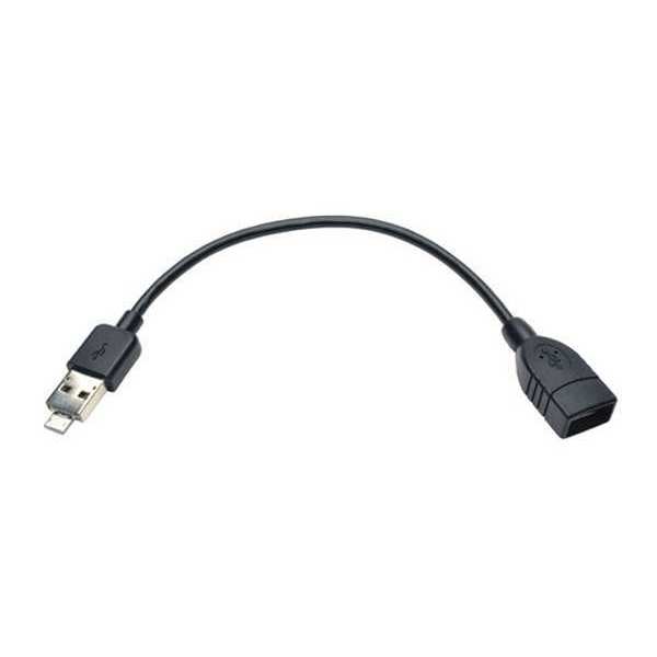 Tripp Lite USB 2.0 Cable, Adapter, A-MicroB-A, M/F, 6" U052-06N-OTG-AM