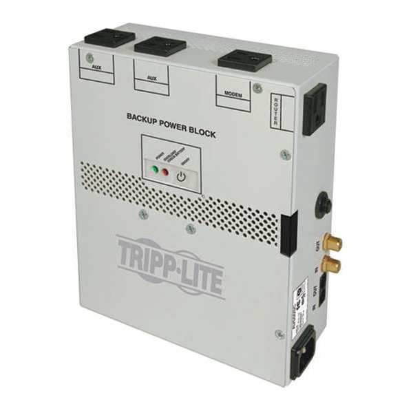 Tripp Lite UPS System, 550VA, 4 Outlets, Wall, Out: 110/115/120V , In:120V AC AV550SC