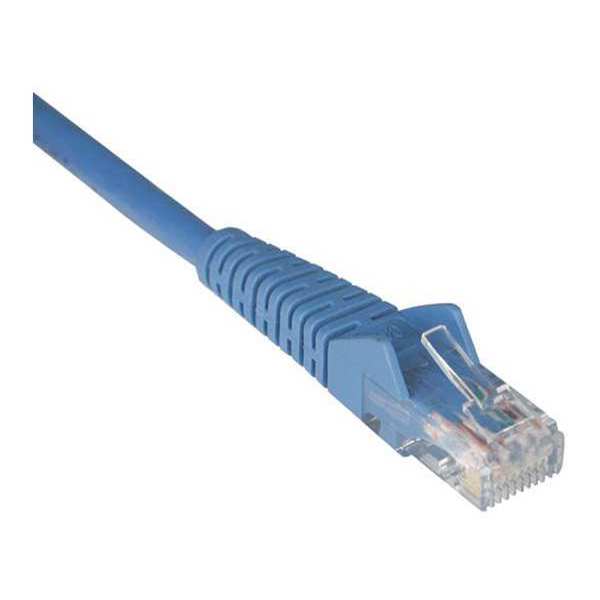 Tripp Lite Cat6 Cable, Snagless, Molded, M/M, Blue, 15ft N201-015-BL